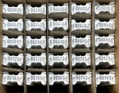 Signumat Plaatjes Wit/ Grijs 0-999