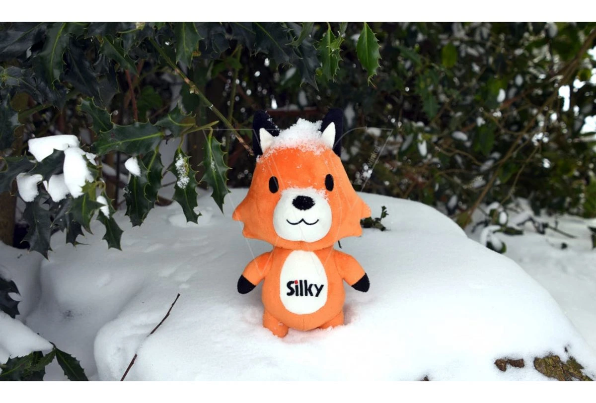 Silky Knuffel Kitsune 25cm 3 Silky Knuffel Kitsune 25cm - Afbeelding 3